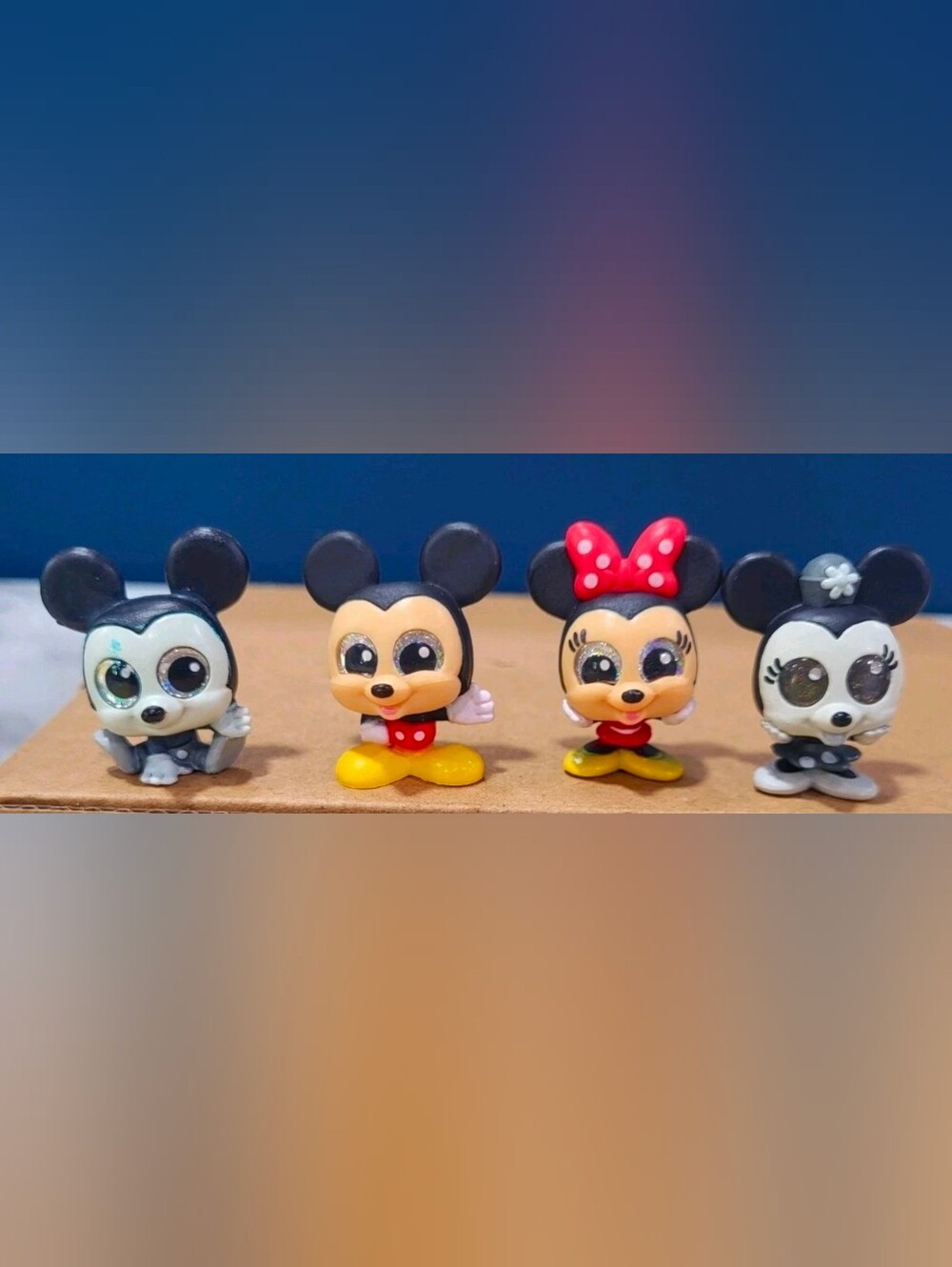 Disney Doorables Series 6 Mickey Minnie Mouse Set Black White Limited Edition